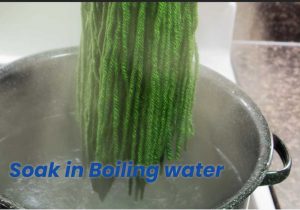 Soak in Boiling water
