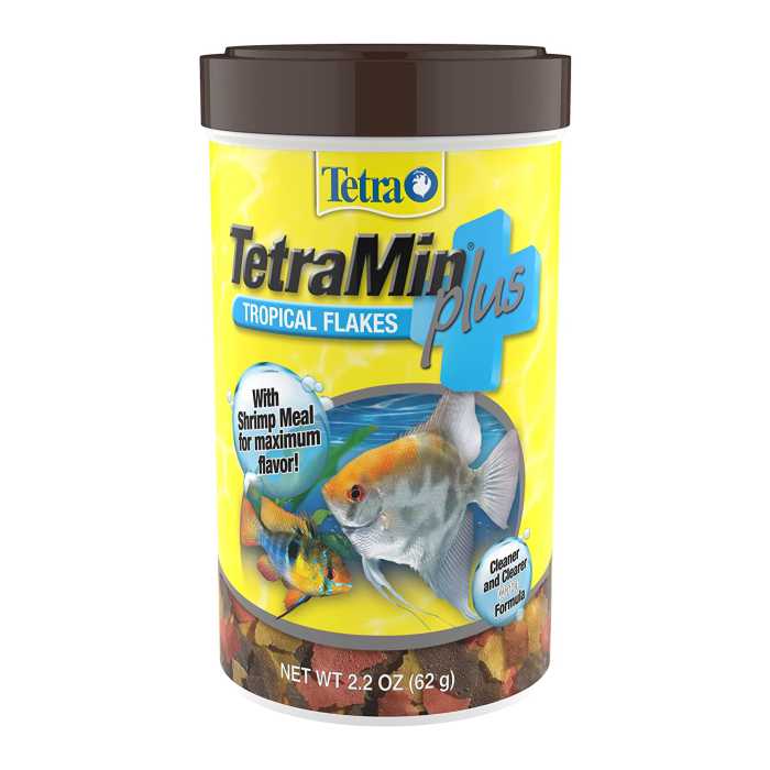Tetra TetraMin Plus Tropical Flakes Fish Food With Added Shrimp